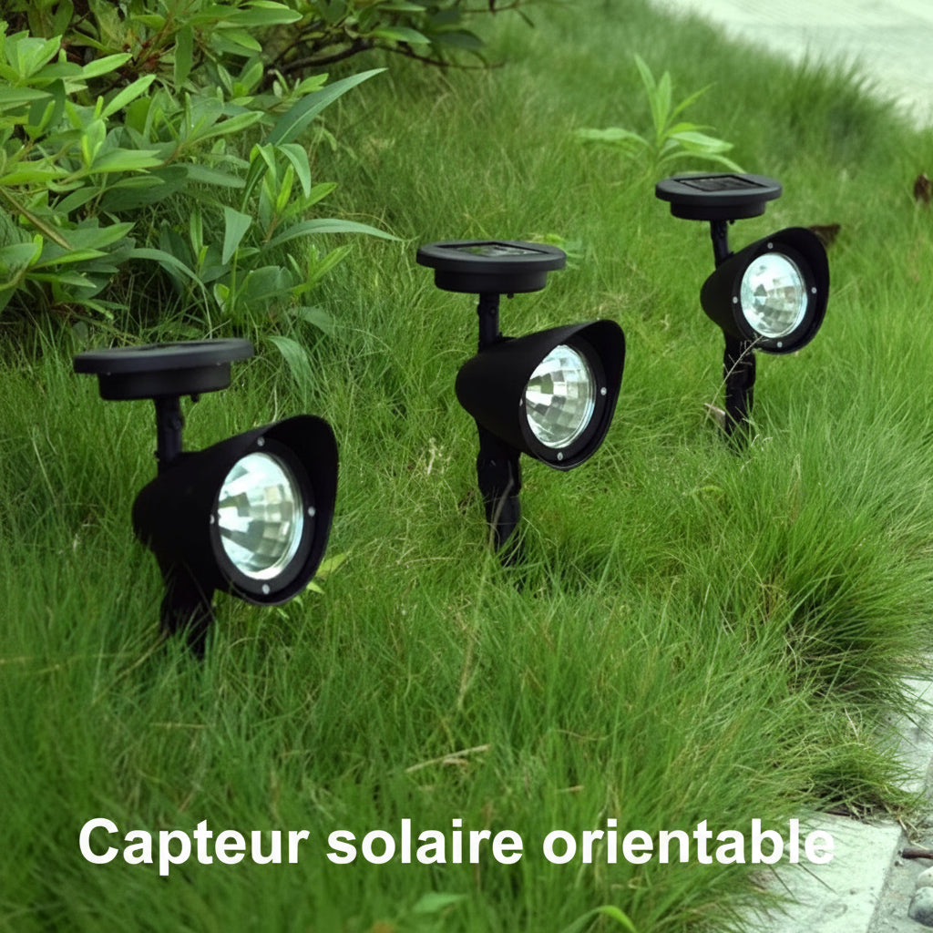 Outdoor Led Solar Spotlight Garden Lights Landscape Decoration IP65 Waterproof for Lawn Courtyard Pathway Tree Separately Lamp