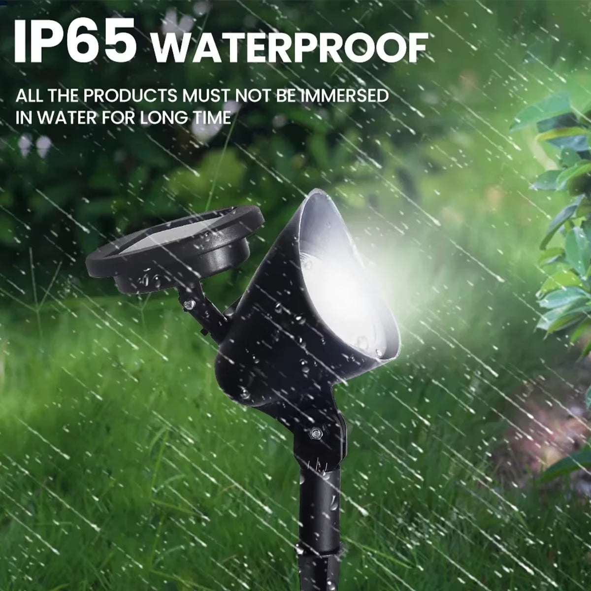Outdoor Led Solar Spotlight Garden Lights Landscape Decoration IP65 Waterproof for Lawn Courtyard Pathway Tree Separately Lamp