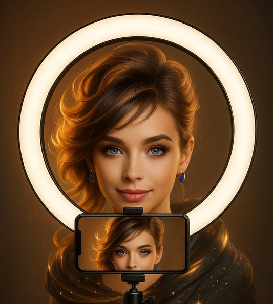Le secret pour un eclairage pro - Anneau LED pour vidéos et portraits impeccables