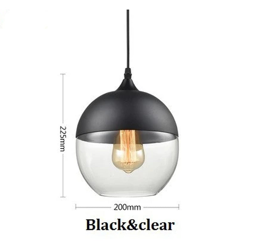 Nordic Pendant Lamp Modern Glass Hanging LED Light Fixtures for Restaurant Living Bedroom Indoor Decoration Luminaire Suspension