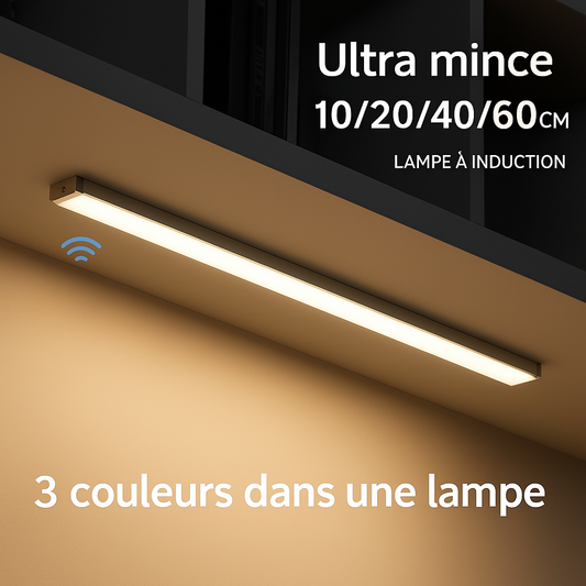 Barre LED Détecteur de Mouvement USB-C - 3 Couleurs de Lumière Réglables