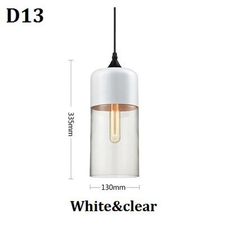 Nordic Pendant Lamp Modern Glass Hanging LED Light Fixtures for Restaurant Living Bedroom Indoor Decoration Luminaire Suspension
