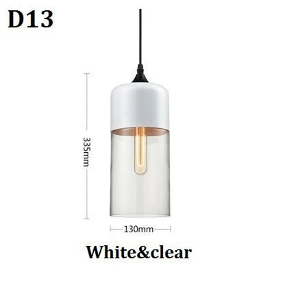 Nordic Pendant Lamp Modern Glass Hanging LED Light Fixtures for Restaurant Living Bedroom Indoor Decoration Luminaire Suspension