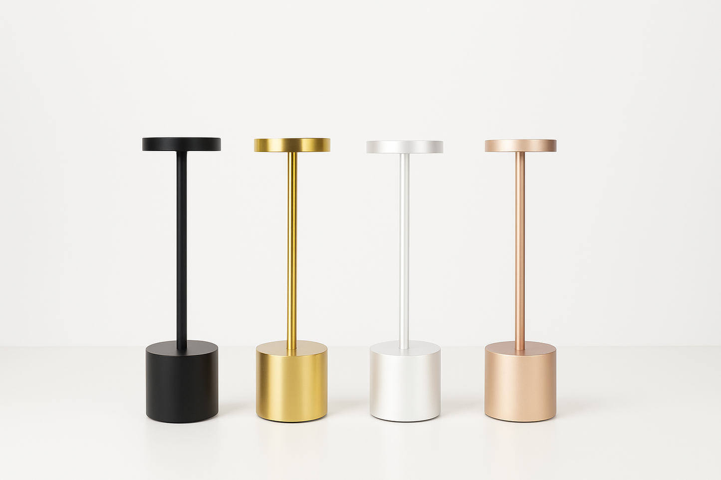 Lampe de Table LED Sans Fil Rechargeable - 3 Températures - Style Nordique