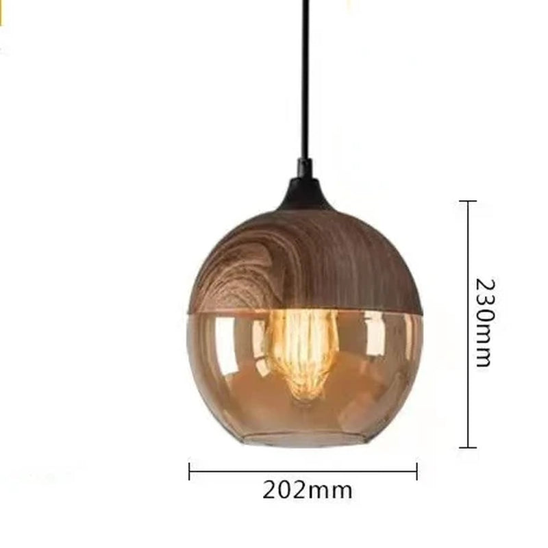 Nordic Pendant Lamp Modern Glass Hanging LED Light Fixtures for Restaurant Living Bedroom Indoor Decoration Luminaire Suspension