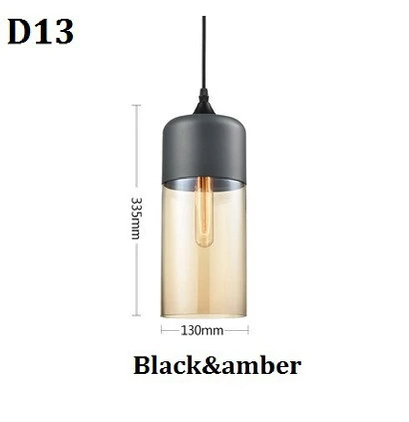 Nordic Pendant Lamp Modern Glass Hanging LED Light Fixtures for Restaurant Living Bedroom Indoor Decoration Luminaire Suspension