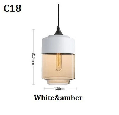 Nordic Pendant Lamp Modern Glass Hanging LED Light Fixtures for Restaurant Living Bedroom Indoor Decoration Luminaire Suspension