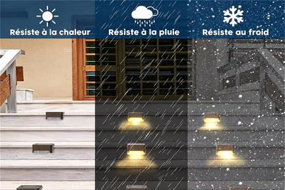 Lampe solaire LED extérieure résistante à la chaleur, à la pluie et au froid