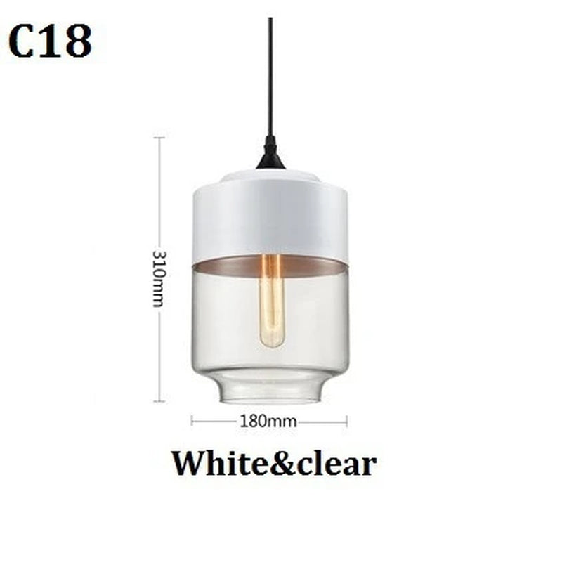 Nordic Pendant Lamp Modern Glass Hanging LED Light Fixtures for Restaurant Living Bedroom Indoor Decoration Luminaire Suspension