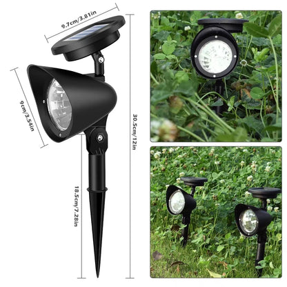 Outdoor Led Solar Spotlight Garden Lights Landscape Decoration IP65 Waterproof for Lawn Courtyard Pathway Tree Separately Lamp