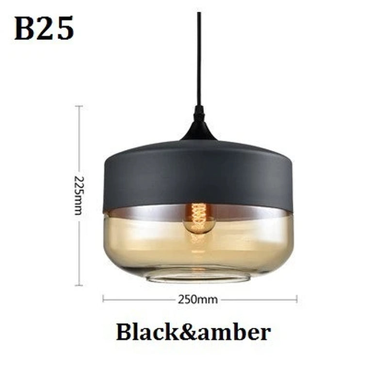 Nordic Pendant Lamp Modern Glass Hanging LED Light Fixtures for Restaurant Living Bedroom Indoor Decoration Luminaire Suspension