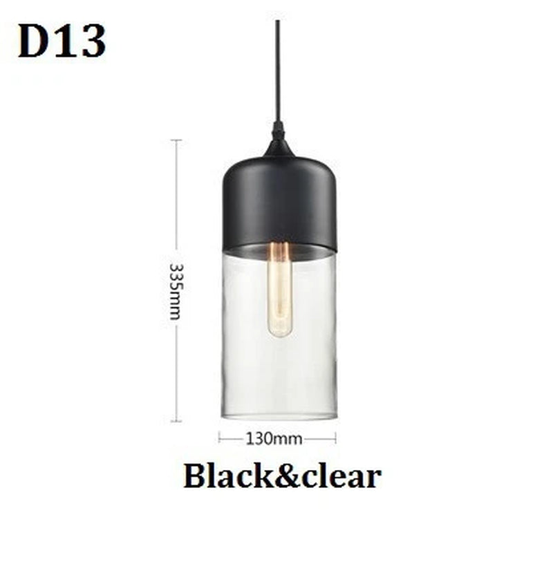 Nordic Pendant Lamp Modern Glass Hanging LED Light Fixtures for Restaurant Living Bedroom Indoor Decoration Luminaire Suspension