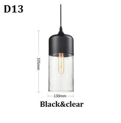 Nordic Pendant Lamp Modern Glass Hanging LED Light Fixtures for Restaurant Living Bedroom Indoor Decoration Luminaire Suspension