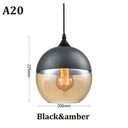 Nordic Pendant Lamp Modern Glass Hanging LED Light Fixtures for Restaurant Living Bedroom Indoor Decoration Luminaire Suspension