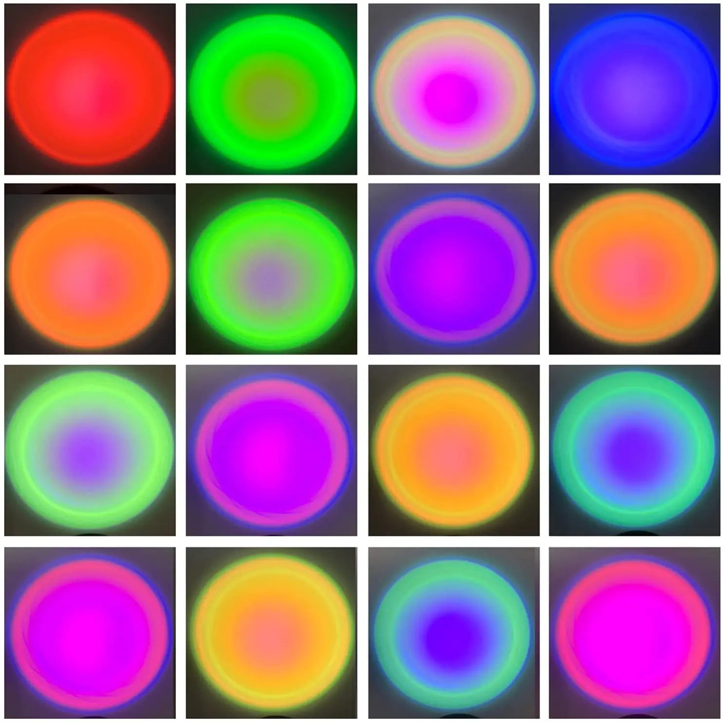 Lampe Sunset LED Intelligente - Projecteur Coucher de Soleil RGB avec Télécommande et APP Smart Life