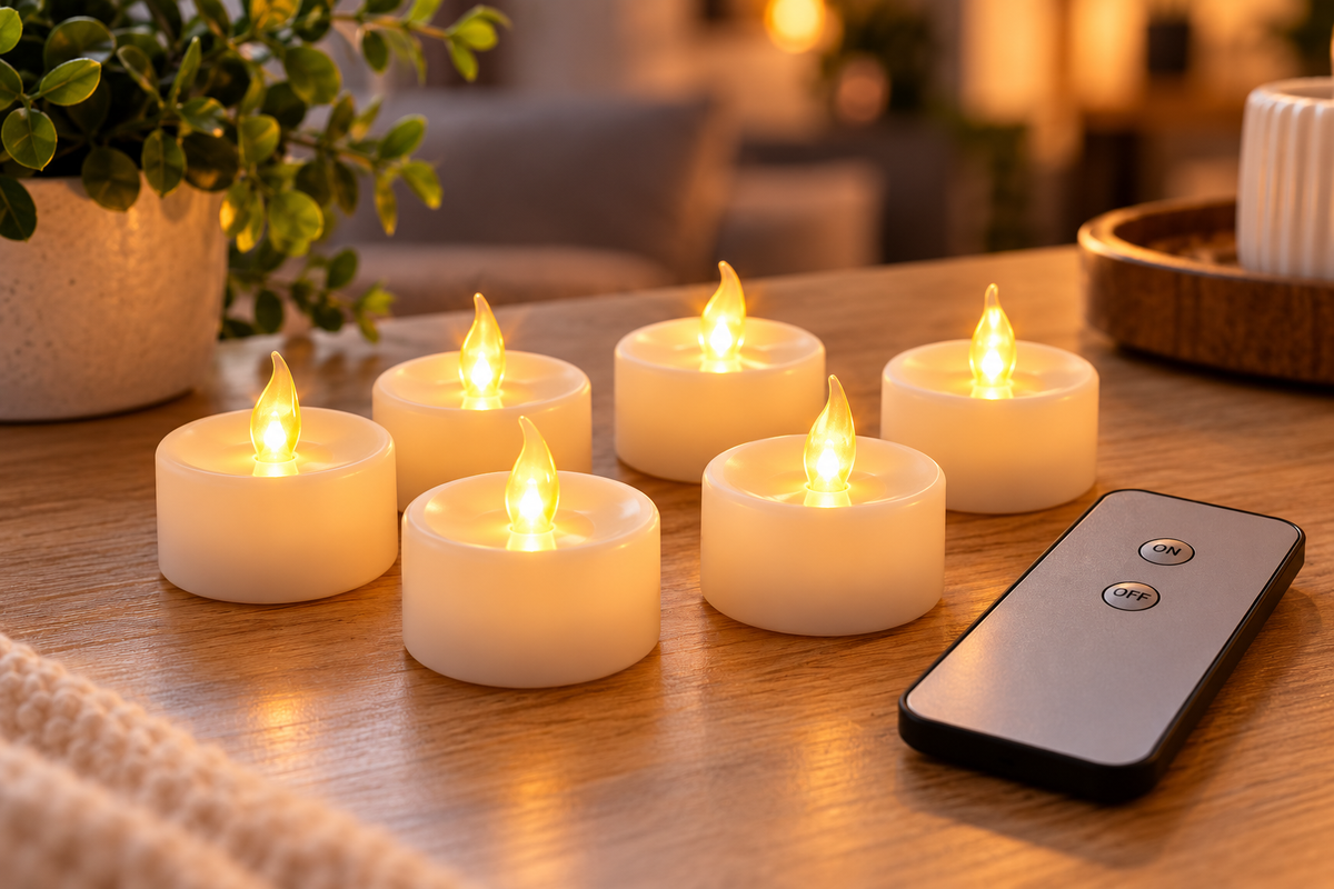 Bougies LED sans flamme avec télécommande – ambiance chaleureuse à la maison