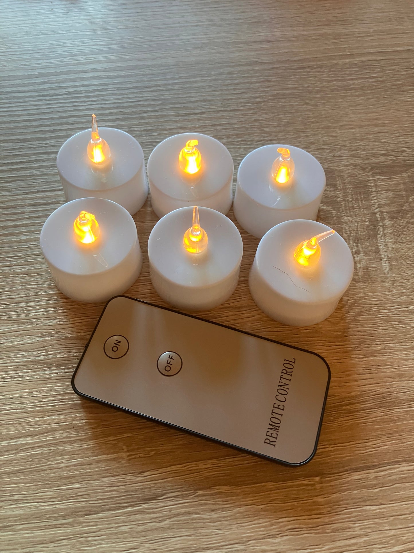 Lot de 6 bougies LED réellement testé par Atmory avec télécommande
