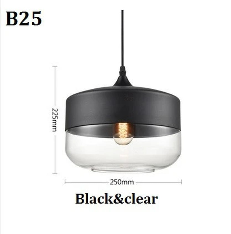 Nordic Pendant Lamp Modern Glass Hanging LED Light Fixtures for Restaurant Living Bedroom Indoor Decoration Luminaire Suspension
