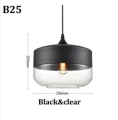 Nordic Pendant Lamp Modern Glass Hanging LED Light Fixtures for Restaurant Living Bedroom Indoor Decoration Luminaire Suspension