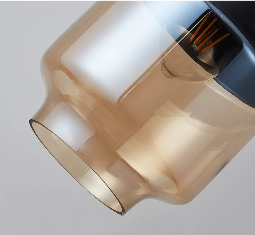 Nordic Pendant Lamp Modern Glass Hanging LED Light Fixtures for Restaurant Living Bedroom Indoor Decoration Luminaire Suspension