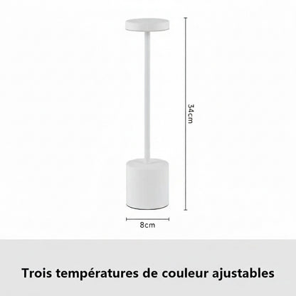 Simple Touch Sensor LED Table Lamp Rechargeable Desk Lamp 3Colors Adjustable Bedside Creative Ambient Light Bar Room Decor Light