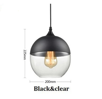 Nordic Pendant Lamp Modern Glass Hanging LED Light Fixtures for Restaurant Living Bedroom Indoor Decoration Luminaire Suspension