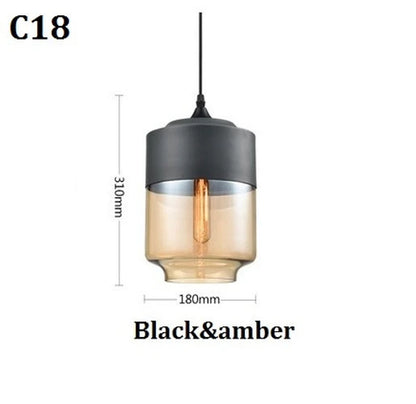 Nordic Pendant Lamp Modern Glass Hanging LED Light Fixtures for Restaurant Living Bedroom Indoor Decoration Luminaire Suspension