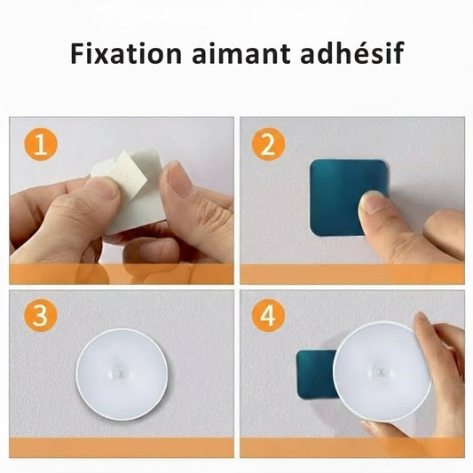 PIR Motion Sensor LED Night Light USB Rechargeable Bedroom Night Lamp Kitchen Cabinet Wardrobe Lamp Stairs Hallway Closet Lights