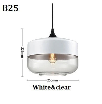 Nordic Pendant Lamp Modern Glass Hanging LED Light Fixtures for Restaurant Living Bedroom Indoor Decoration Luminaire Suspension