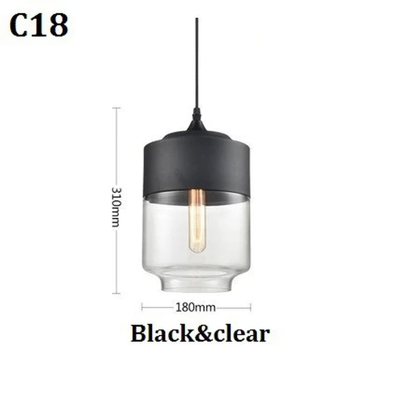 Nordic Pendant Lamp Modern Glass Hanging LED Light Fixtures for Restaurant Living Bedroom Indoor Decoration Luminaire Suspension