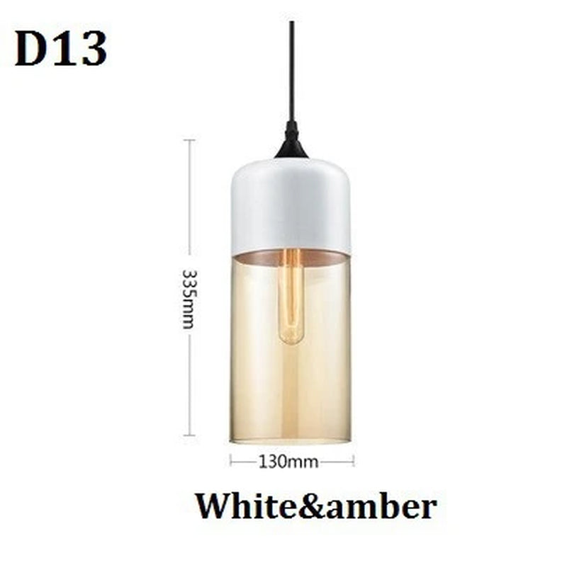 Nordic Pendant Lamp Modern Glass Hanging LED Light Fixtures for Restaurant Living Bedroom Indoor Decoration Luminaire Suspension