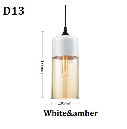 Nordic Pendant Lamp Modern Glass Hanging LED Light Fixtures for Restaurant Living Bedroom Indoor Decoration Luminaire Suspension