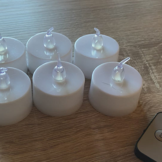 Vidéo du lot de 6 bougies LED testé par Atmory avec télécommande