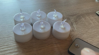 Vidéo du lot de 6 bougies LED testé par Atmory avec télécommande